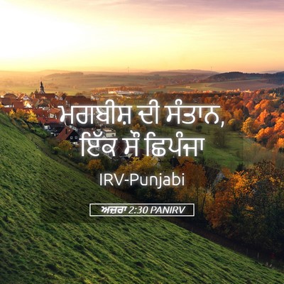 Picture 05 - ਅਜ਼ਰਾ 2:30 PANIRV - ਮਗਬੀਸ਼ ਦੀ ਸੰਤਾਨ, - Bible Verse Picture
