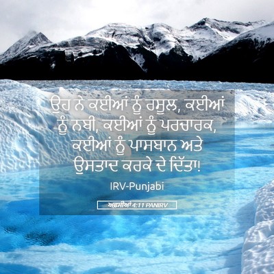 Picture 05 - ਅਫ਼ਸੀਆਂ 4:11 PANIRV - ਉਹ ਨੇ ਕਈਆਂ ਨੂੰ - Bible Verse Picture