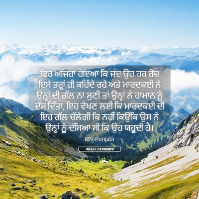 Picture 05 - ਅਸਤਰ 3:4 PANIRV - ਫਿਰ ਅਜਿਹਾ ਹੋਇਆ ਕਿ - Bible Verse Picture