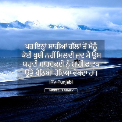 Picture 05 - ਅਸਤਰ 5:13 PANIRV - ਪਰ ਇਨ੍ਹਾਂ ਸਾਰੀਆਂ - Bible Verse Picture