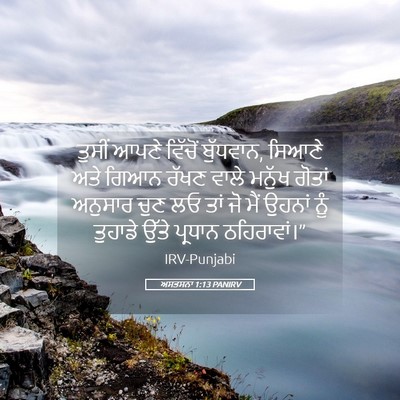 Picture 05 - ਅਸਤਸਨਾ 1:13 PANIRV - ਤੁਸੀਂ ਆਪਣੇ ਵਿੱਚੋਂ - Bible Verse Picture