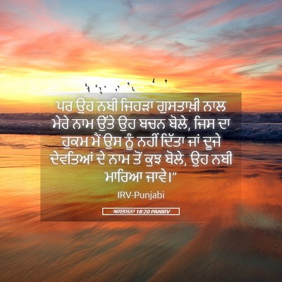 Picture 05 - ਅਸਤਸਨਾ 18:20 PANIRV - ਪਰ ਉਹ ਨਬੀ ਜਿਹੜਾ - Bible Verse Picture