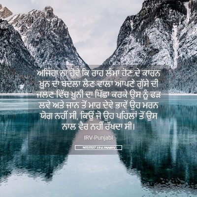 Picture 05 - ਅਸਤਸਨਾ 19:6 PANIRV - ਅਜਿਹਾ ਨਾ ਹੋਵੇ ਕਿ - Bible Verse Picture