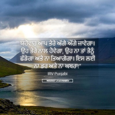 Picture 05 - ਅਸਤਸਨਾ 31:8 PANIRV - ਯਹੋਵਾਹ ਆਪ ਤੇਰੇ - Bible Verse Picture