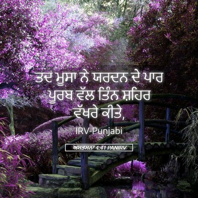 Picture 05 - ਅਸਤਸਨਾ 4:41 PANIRV - ਤਦ ਮੂਸਾ ਨੇ ਯਰਦਨ ਦੇ - Bible Verse Picture