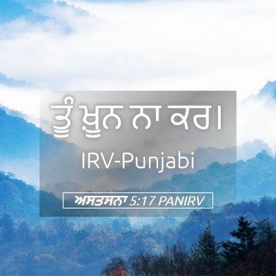 Picture 05 - ਅਸਤਸਨਾ 5:17 PANIRV - ਤੂੰ ਖ਼ੂਨ ਨਾ - Bible Verse Picture