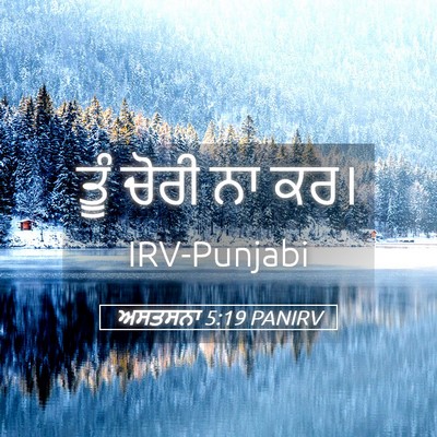 Picture 05 - ਅਸਤਸਨਾ 5:19 PANIRV - ਤੂੰ ਚੋਰੀ ਨਾ - Bible Verse Picture