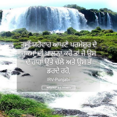 Picture 05 - ਅਸਤਸਨਾ 8:6 PANIRV - ਤੁਸੀਂ ਯਹੋਵਾਹ ਆਪਣੇ - Bible Verse Picture