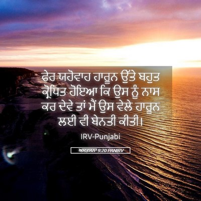 Picture 05 - ਅਸਤਸਨਾ 9:20 PANIRV - ਫੇਰ ਯਹੋਵਾਹ ਹਾਰੂਨ - Bible Verse Picture