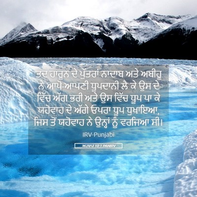 Picture 05 - ਅਹਬਾਰ 10:1 PANIRV - ਤਦ ਹਾਰੂਨ ਦੇ - Bible Verse Picture