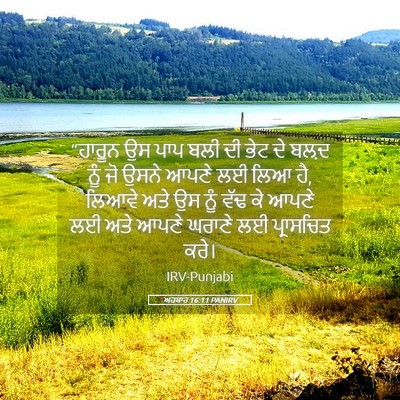 Picture 05 - ਅਹਬਾਰ 16:11 PANIRV - “ਹਾਰੂਨ ਉਸ ਪਾਪ ਬਲੀ - Bible Verse Picture