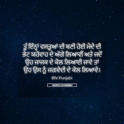 Picture 05 - ਅਹਬਾਰ 2:8 PANIRV - ਤੂੰ ਇੰਨ੍ਹਾਂ - Bible Verse Picture