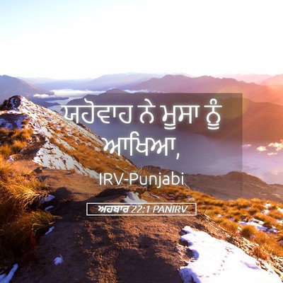 Picture 05 - ਅਹਬਾਰ 22:1 PANIRV - ਯਹੋਵਾਹ ਨੇ ਮੂਸਾ ਨੂੰ - Bible Verse Picture