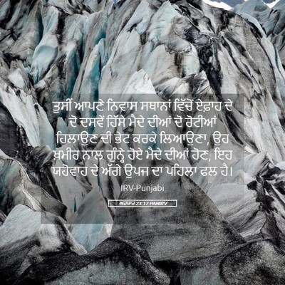 Picture 05 - ਅਹਬਾਰ 23:17 PANIRV - ਤੁਸੀਂ ਆਪਣੇ ਨਿਵਾਸ - Bible Verse Picture