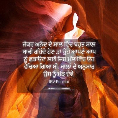 Picture 05 - ਅਹਬਾਰ 25:51 PANIRV - ਜੇਕਰ ਅਨੰਦ ਦੇ ਸਾਲ - Bible Verse Picture