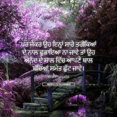Picture 05 - ਅਹਬਾਰ 25:54 PANIRV - ਪਰ ਜੇਕਰ ਉਹ ਇਨ੍ਹਾਂ - Bible Verse Picture
