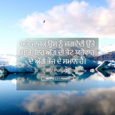 Picture 05 - ਅਹਬਾਰ 3:11 PANIRV - ਅਤੇ ਜਾਜਕ ਉਸ ਨੂੰ - Bible Verse Picture