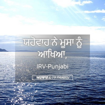 Picture 05 - ਅਹਬਾਰ 6:19 PANIRV - ਯਹੋਵਾਹ ਨੇ ਮੂਸਾ ਨੂੰ - Bible Verse Picture