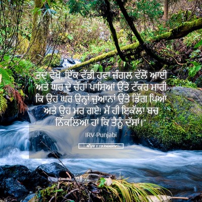 Picture 05 - ਅੱਯੂਬ 1:19 PANIRV - ਤਦ ਵੇਖੋ, ਇੱਕ ਵੱਡੀ - Bible Verse Picture