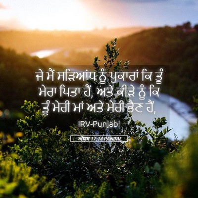 Picture 05 - ਅੱਯੂਬ 17:14 PANIRV - ਜੇ ਮੈਂ ਸੜਿਆਂਧ ਨੂੰ - Bible Verse Picture