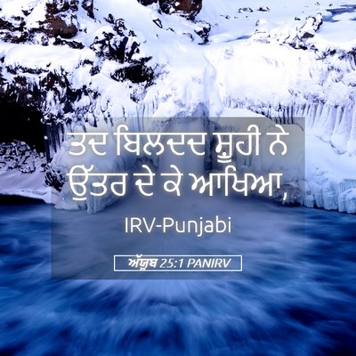 Picture 05 - ਅੱਯੂਬ 25:1 PANIRV - ਤਦ ਬਿਲਦਦ ਸ਼ੂਹੀ ਨੇ - Bible Verse Picture
