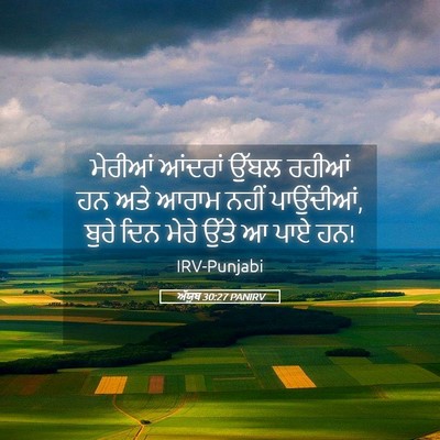 Picture 05 - ਅੱਯੂਬ 30:27 PANIRV - ਮੇਰੀਆਂ ਆਂਦਰਾਂ - Bible Verse Picture