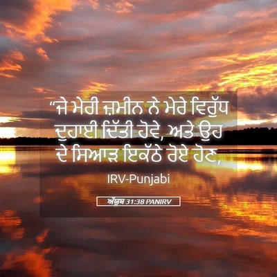 Picture 05 - ਅੱਯੂਬ 31:38 PANIRV - “ਜੇ ਮੇਰੀ ਜ਼ਮੀਨ ਨੇ - Bible Verse Picture