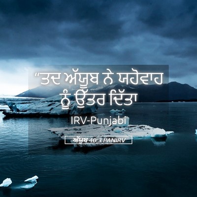 Picture 05 - ਅੱਯੂਬ 40:3 PANIRV - “ਤਦ ਅੱਯੂਬ ਨੇ - Bible Verse Picture