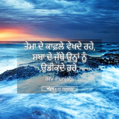Picture 05 - ਅੱਯੂਬ 6:20 PANIRV - ਤੇਮਾ ਦੇ ਕਾਫ਼ਲੇ - Bible Verse Picture