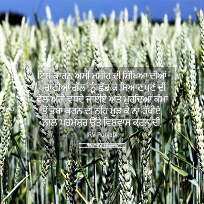 Picture 05 - ਇਬਰਾਨੀ 6:1 PANIRV - ਇਸ ਕਾਰਨ ਅਸੀਂ ਮਸੀਹ - Bible Verse Picture