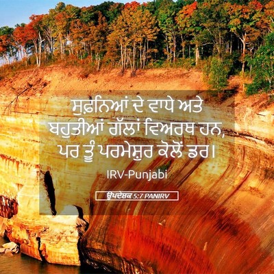 Picture 05 - ਉਪਦੇਸ਼ਕ 5:7 PANIRV - ਸੁਫ਼ਨਿਆਂ ਦੇ ਵਾਧੇ - Bible Verse Picture
