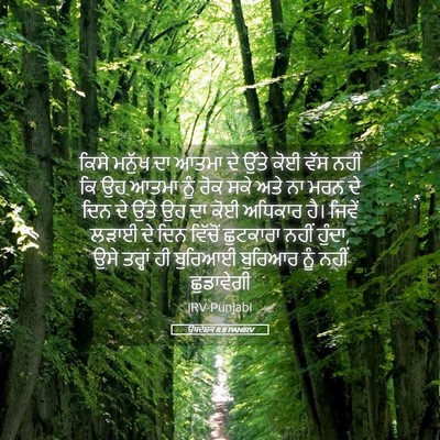 Picture 05 - ਉਪਦੇਸ਼ਕ 8:8 PANIRV - ਕਿਸੇ ਮਨੁੱਖ ਦਾ ਆਤਮਾ - Bible Verse Picture