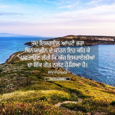 Picture 05 - ਕਜ਼ਾૃ 21:6 PANIRV - ਤਦ ਇਸਰਾਏਲ ਆਪਣੇ ਭਰਾ - Bible Verse Picture