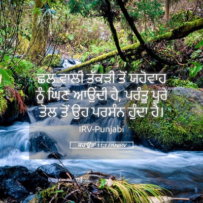 Picture 05 - ਕਹਾਉਤਾਂ 11:1 PANIRV - ਛਲ ਵਾਲੀ ਤੱਕੜੀ ਤੋਂ - Bible Verse Picture