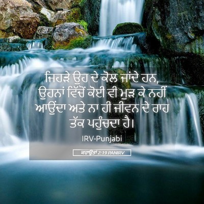 Picture 05 - ਕਹਾਉਤਾਂ 2:19 PANIRV - ਜਿਹੜੇ ਉਹ ਦੇ ਕੋਲ - Bible Verse Picture