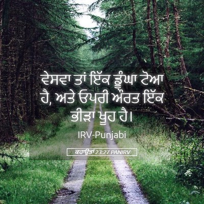 Picture 05 - ਕਹਾਉਤਾਂ 23:27 PANIRV - ਵੇਸਵਾ ਤਾਂ ਇੱਕ - Bible Verse Picture