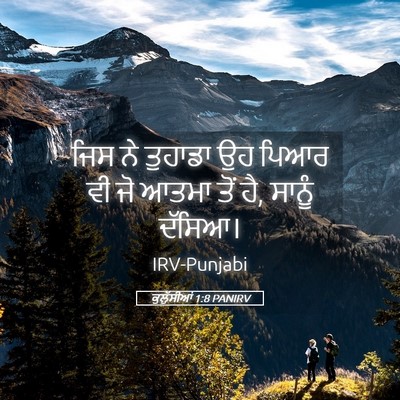 Picture 05 - ਕੁਲੁੱਸੀਆਂ 1:8 PANIRV - ਜਿਸ ਨੇ ਤੁਹਾਡਾ ਉਹ - Bible Verse Picture