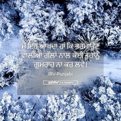 Picture 05 - ਕੁਲੁੱਸੀਆਂ 2:4 PANIRV - ਮੈਂ ਇਹ ਆਖਦਾ ਹਾਂ ਕਿ - Bible Verse Picture