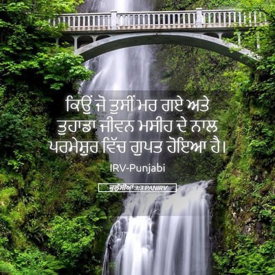 Picture 05 - ਕੁਲੁੱਸੀਆਂ 3:3 PANIRV - ਕਿਉਂ ਜੋ ਤੁਸੀਂ ਮਰ ਗਏ - Bible Verse Picture