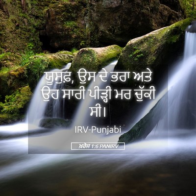 Picture 05 - ਖ਼ਰੋਜ 1:6 PANIRV - ਯੂਸੁਫ਼, ਉਸ ਦੇ ਭਰਾ - Bible Verse Picture