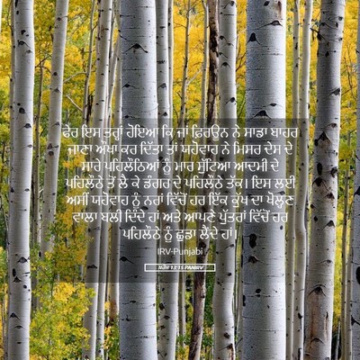 Picture 05 - ਖ਼ਰੋਜ 13:15 PANIRV - ਫੇਰ ਇਸ ਤਰ੍ਹਾਂ ਹੋਇਆ - Bible Verse Picture