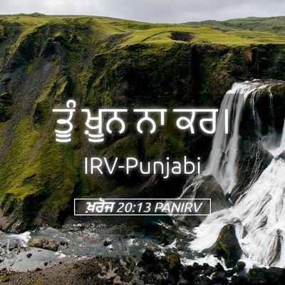 Picture 05 - ਖ਼ਰੋਜ 20:13 PANIRV - ਤੂੰ ਖ਼ੂਨ ਨਾ - Bible Verse Picture