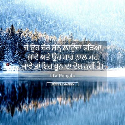 Picture 05 - ਖ਼ਰੋਜ 22:2 PANIRV - ਜੇ ਉਹ ਚੋਰ ਸੰਨ੍ਹ - Bible Verse Picture