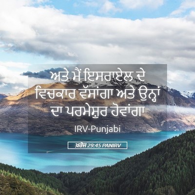 Picture 05 - ਖ਼ਰੋਜ 29:45 PANIRV - ਅਤੇ ਮੈਂ ਇਸਰਾਏਲ ਦੇ - Bible Verse Picture
