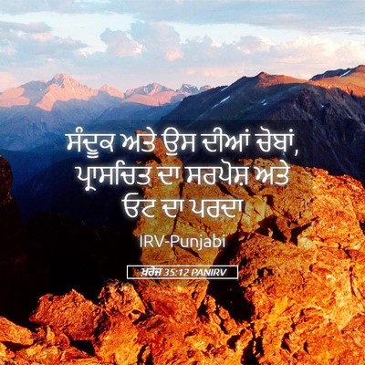 Picture 05 - ਖ਼ਰੋਜ 35:12 PANIRV - ਸੰਦੂਕ ਅਤੇ ਉਸ ਦੀਆਂ - Bible Verse Picture