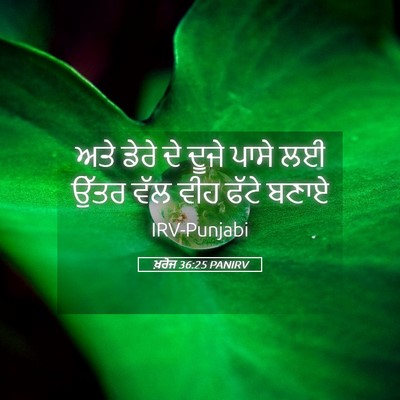 Picture 05 - ਖ਼ਰੋਜ 36:25 PANIRV - ਅਤੇ ਡੇਰੇ ਦੇ ਦੂਜੇ - Bible Verse Picture