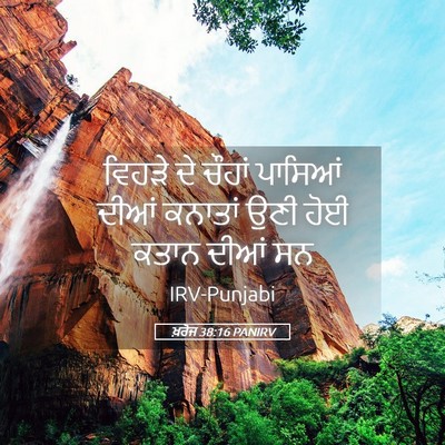 Picture 05 - ਖ਼ਰੋਜ 38:16 PANIRV - ਵਿਹੜੇ ਦੇ ਚੌਹਾਂ - Bible Verse Picture