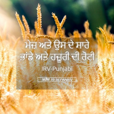 Picture 05 - ਖ਼ਰੋਜ 39:36 PANIRV - ਮੇਜ਼ ਅਤੇ ਉਸ ਦੇ ਸਾਰੇ - Bible Verse Picture
