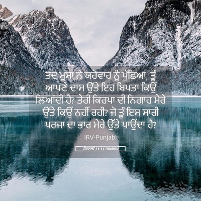 Picture 05 - ਗਿਣਤੀ 11:11 PANIRV - ਤਦ ਮੂਸਾ ਨੇ ਯਹੋਵਾਹ - Bible Verse Picture