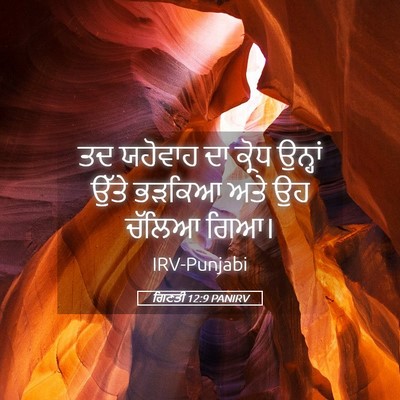 Picture 05 - ਗਿਣਤੀ 12:9 PANIRV - ਤਦ ਯਹੋਵਾਹ ਦਾ ਕ੍ਰੋਧ - Bible Verse Picture